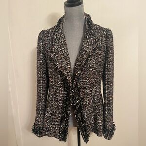 McGinn Multicolor Tweed Blazer. Size 8